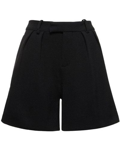 Gucci Shorts de jersey de lana - Negro