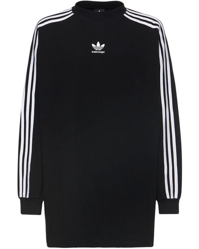 Balenciaga X adidas t-shirt à logo Trefoil - Noir