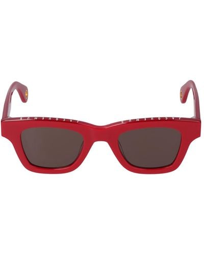 Jacquemus Les Lunettes Nocio Acetate Sunglasses - Red