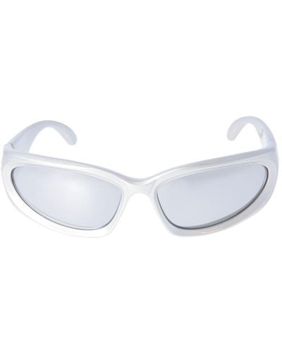 Balenciaga Sonnenbrille "swift Oval 0157s" - Weiß