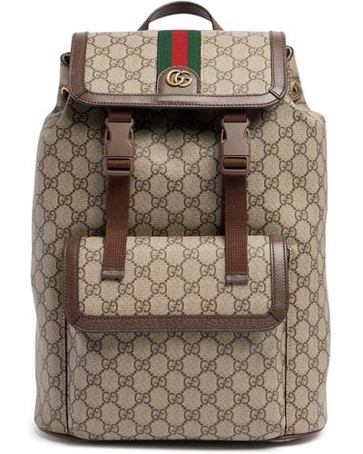Gucci Ophidia Gg Backpack - Grey