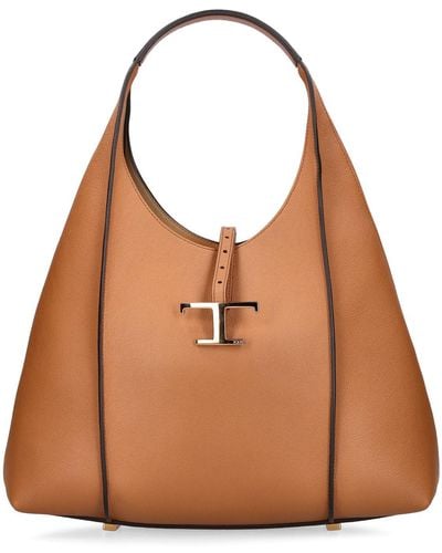 Tod's Medium T Sacca Shoulder Bag - Brown