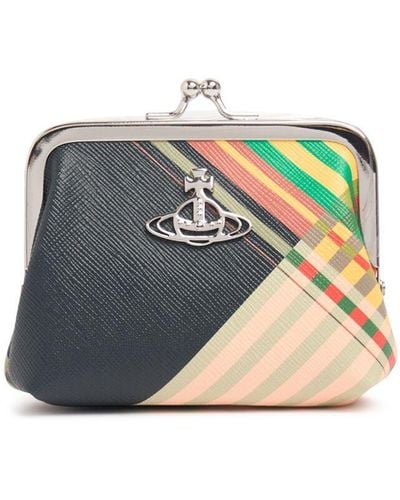 Vivienne Westwood Saffiano Printed Coin Purse - Multicolour