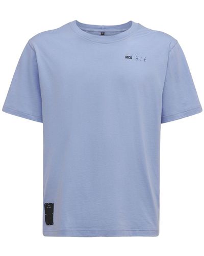 McQ T-shirt Aus Baumwolle "icon Zero" - Blau