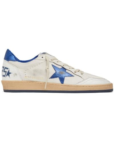 Golden Goose 20mm Ball Star Nappa Laminated Sneakers - Blue