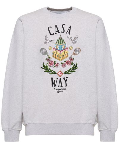 Casablancabrand Sweatshirt Aus Bio-baumwolle "casa Way" - Grau