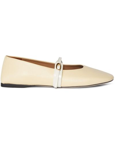 Jacquemus Ballerines Rondes en cuir - Neutre