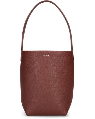 The Row Small N/s Park Leather Tote Bag - Red