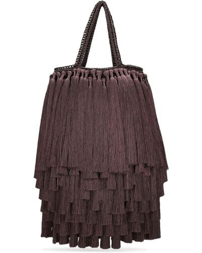 Victoria Beckham Tote Aus Leder "tassel" - Braun