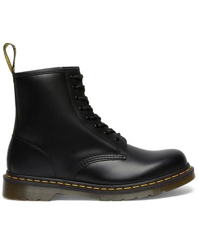 Dr. Martens Dr. Martens 1460 schwarzer glattes Lederstiefel 8 Auge