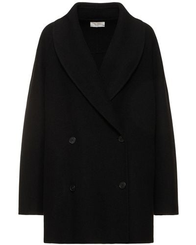 The Row Polli Oversize Wool Blend Jacket - Black
