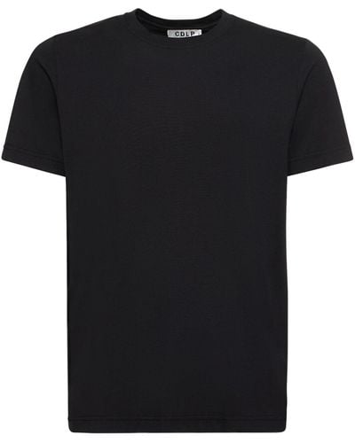 CDLP T-shirt en lyocell et coton à poids moyen - Noir