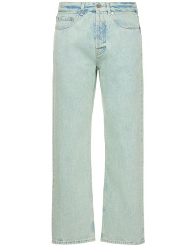 Palm Angels Jeans de denim de algodón ta - Azul