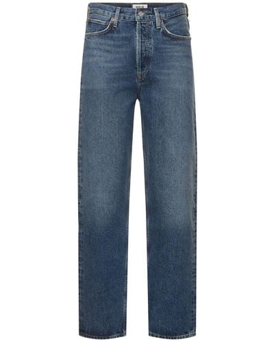 Agolde 90s Mid Rise Loose Fit Straight Jeans - Blue