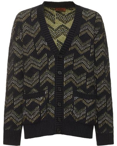 Missoni Cardigan Aus Baumwolljacquard - Schwarz