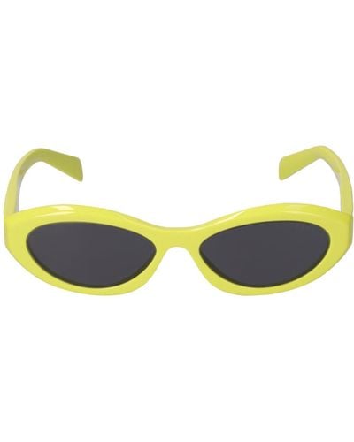 Prada Katzenaugen-sonnenbrille Aus Acetat "catwalk" - Grün