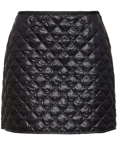 Moncler Quilted Nylon Skirt - Black