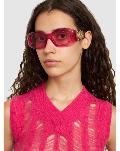 Versace Maxi Medusa biggie Squared Sunglasses - Pink