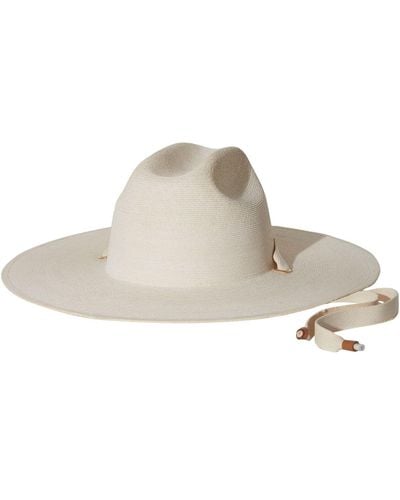 Janessa Leone Palmer Structured Straw Hat - White