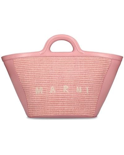 Marni Small Tropicalia Summer Top Handle Bag - Pink