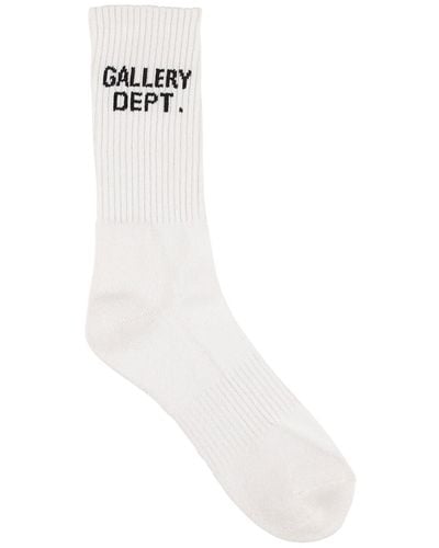 GALLERY DEPT. Calcetines de algodón con logo - Blanco