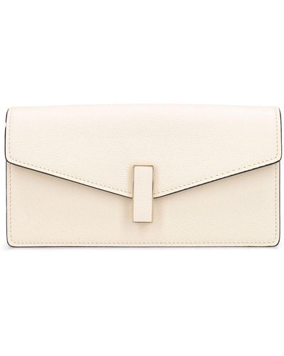 Valextra Iside Clutch W/Chain - Natural