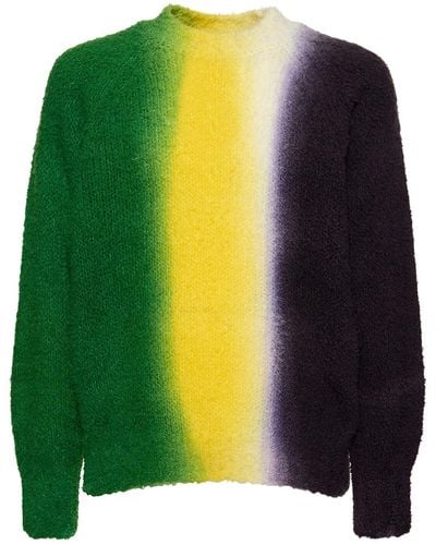 Sacai Tie Dye Knit Sweater - Green