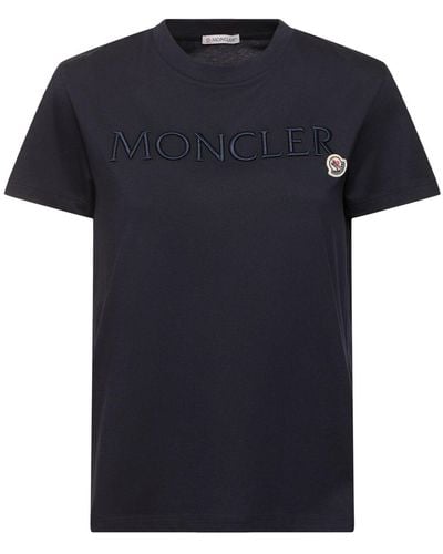 Moncler Cotton T-shirt - Schwarz