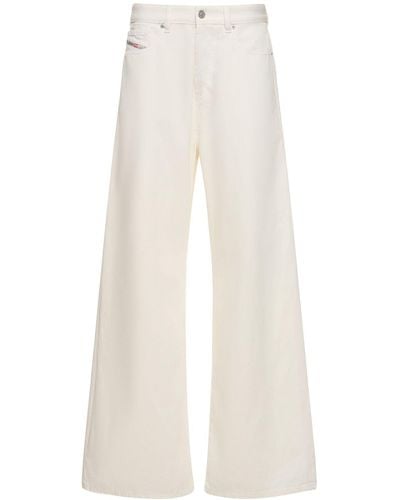 DIESEL D-Sire Low Rise Wide Jeans - White