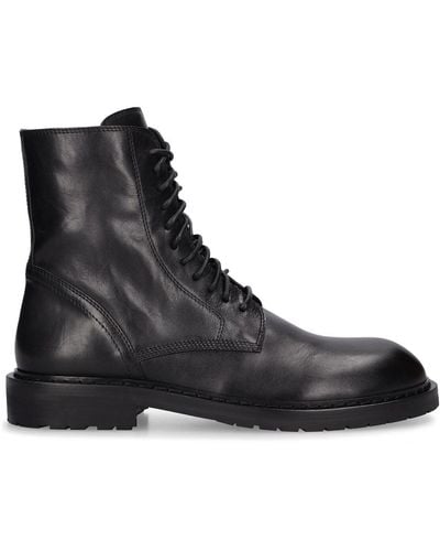 Ann Demeulemeester Danny Leather Ankle Boots - Black