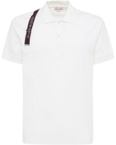 Alexander McQueen Harness コットンポロシャツ - ホワイト
