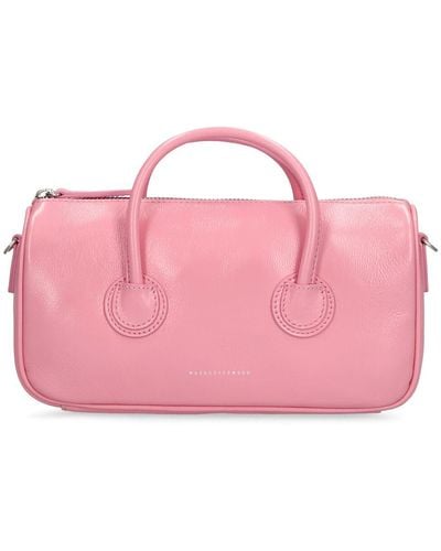 Marge Sherwood Small Zipper Leather Top Handle Bag - Pink