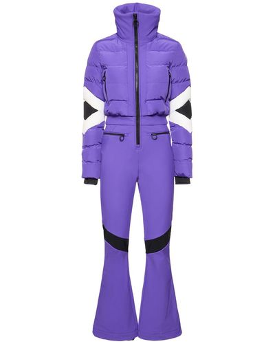 Fusalp Clarisse Tech Puffer Ski Suit - Purple