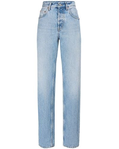Saint Laurent Baggy-jeans Aus Denim - Blau