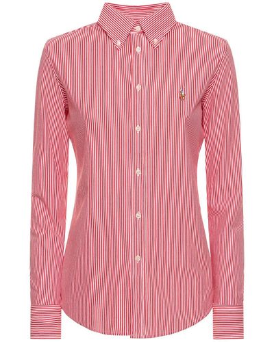 Polo Ralph Lauren Langärmeliges Shirt Mit Logo - Pink