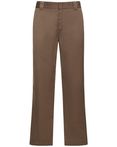 Carhartt Master Rinsed Cotton Blend Pants - Brown
