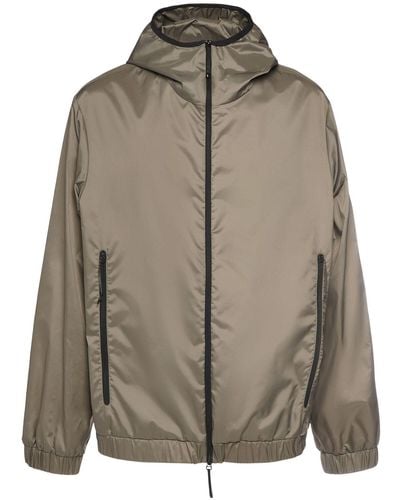 Moncler Algovia Nylon Rainwear Jacket - Braun