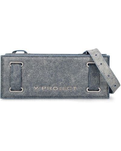 Y. Project Mini Accordion Leather Shoulder Bag - Grey