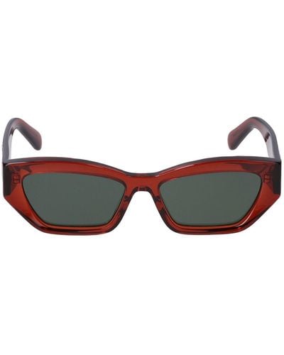 Stella McCartney Cat-eye Bio-acetate Sunglasses W/ Chain - Brown