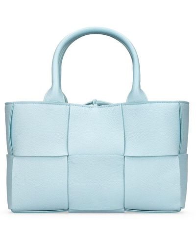 Bottega Veneta Mini Arco Intreccio Leather Bag - Blue