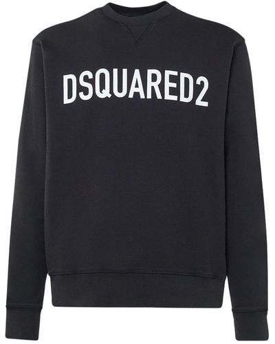 DSquared² コットンジャージースウェットシャツ - ブラック