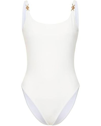 Versace Costume intero in techno con medusa - Bianco