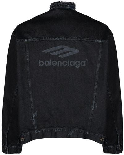 Balenciaga Chaqueta De Algodón - Negro