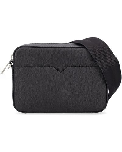 Valextra Small Leather Camera Bag - Black