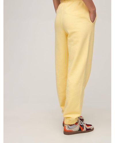 Ganni Isoli Recycled Cotton Blend Sweatpants - Yellow