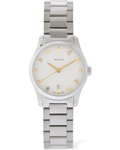 Gucci 27mm G-timeless Watch - White