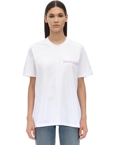 Natasha Zinko T-shirt In Cotone - Bianco