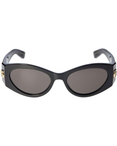 Gucci Katzenaugen-sonnenbrille Aus Acetat "gg1401s" - Grau