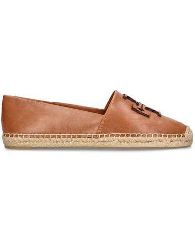 Tory Burch 20mm Ines Leather Espadrilles - Brown