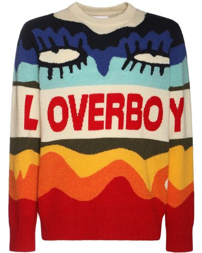 Charles Jeffrey Bedruckter Sweater Aus Wollmischung - Mehrfarbig